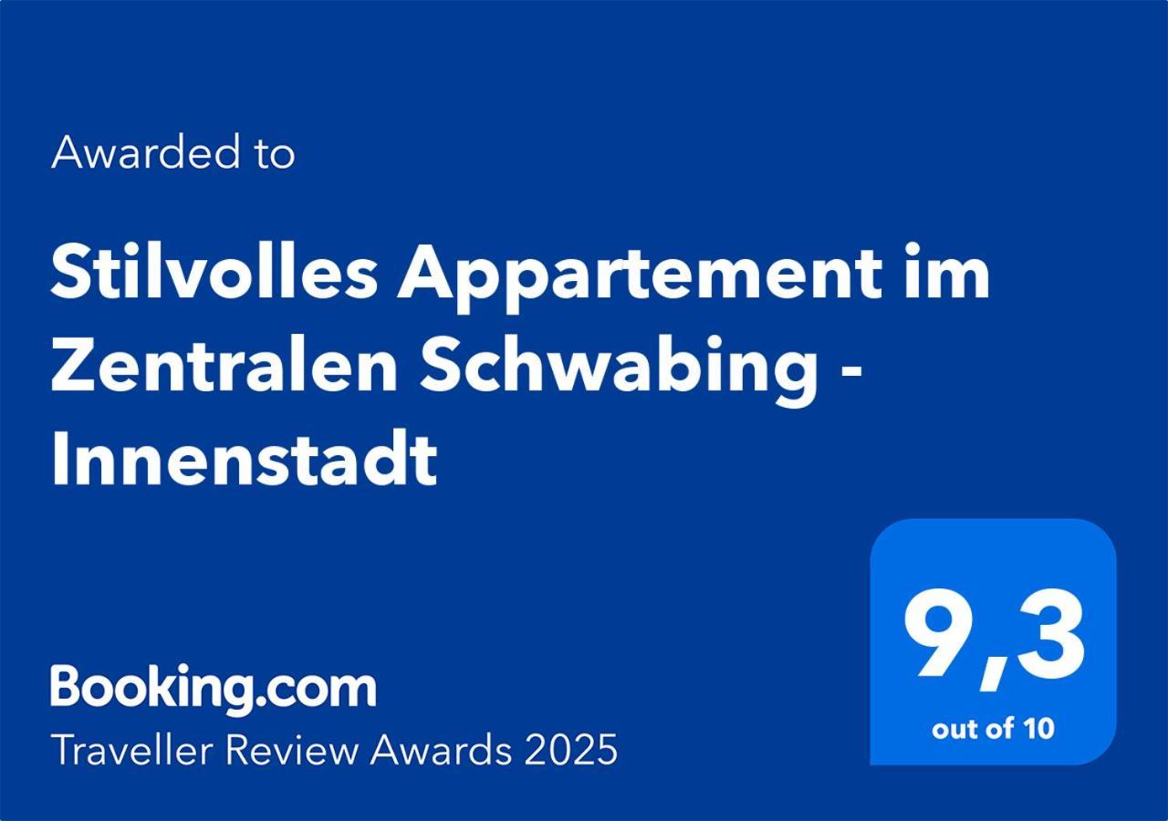 Stilvolles Appartement Im Zentralen Schwabing - Innenstadt München Kültér fotó